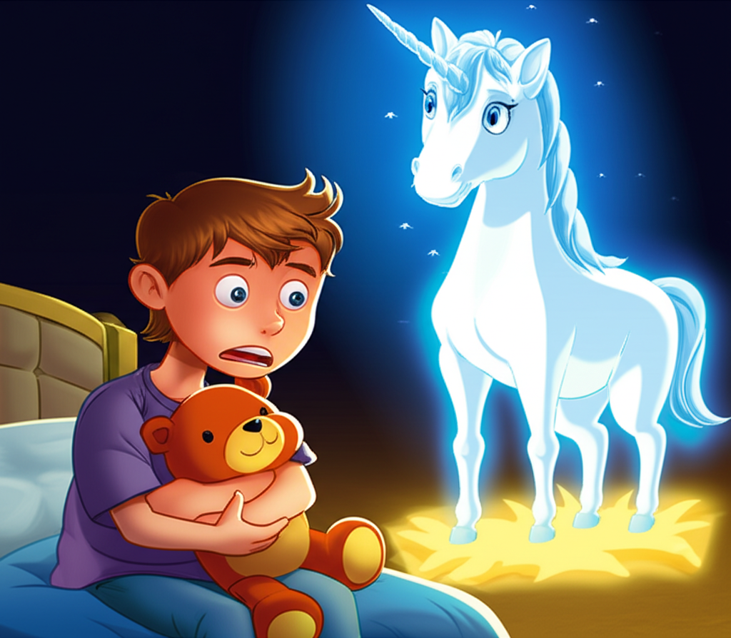 El Unicornio Azul de Mateo y el Corazón Dividido