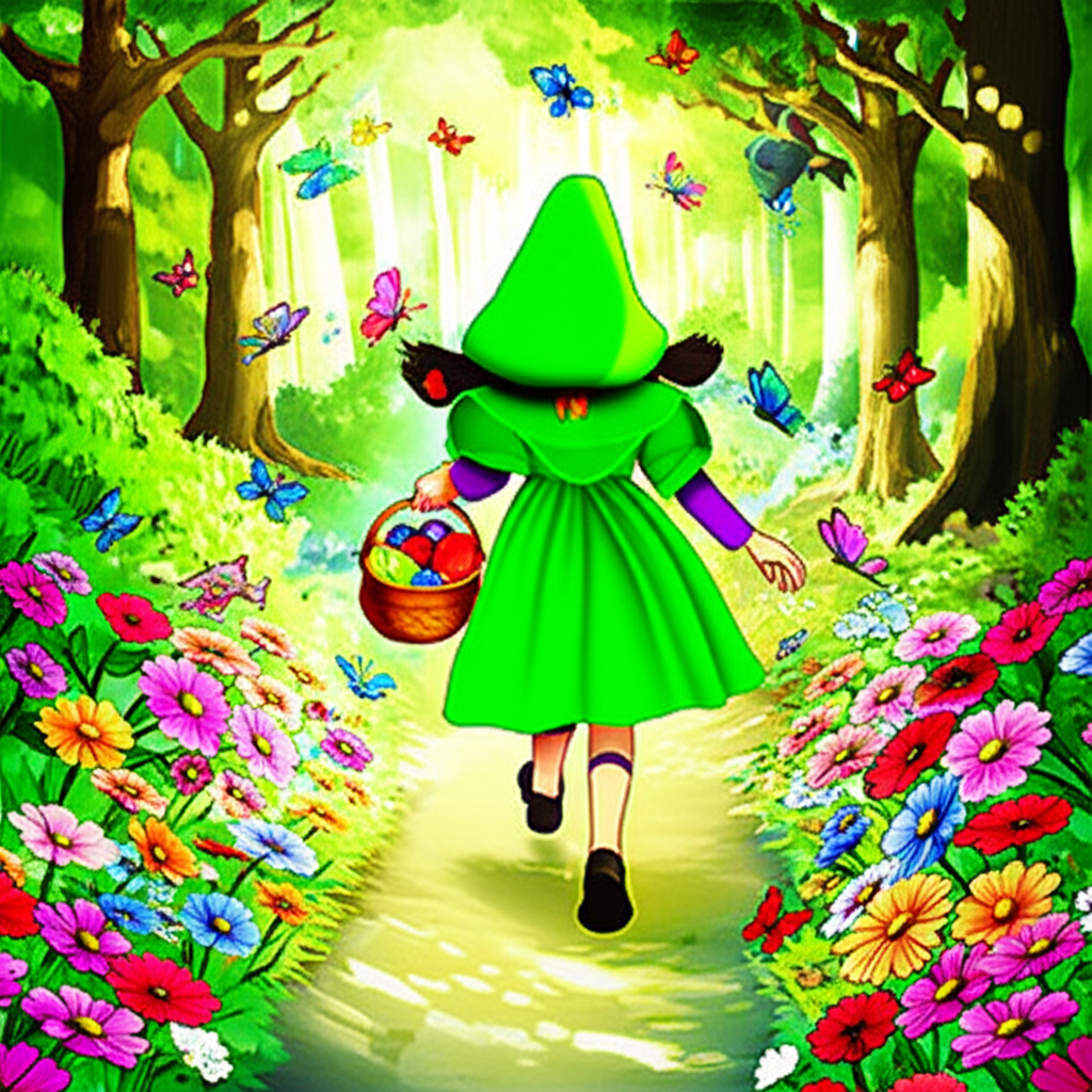 Caperucita Verde y el Loro Parlanchín