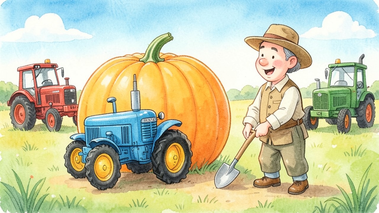 ¡Tito el Tractor Aprendiz y la Gran Calabaza!