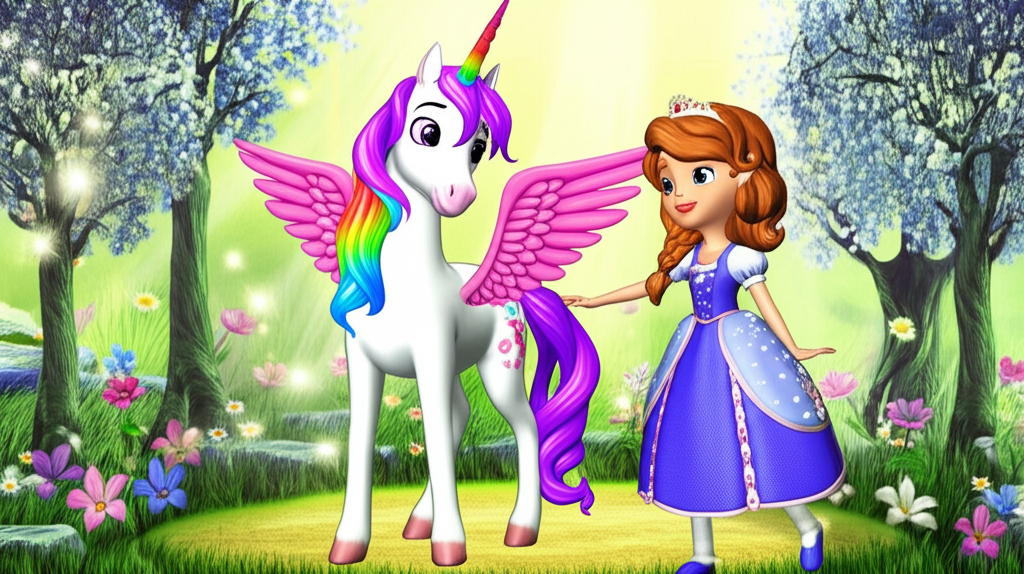Arcoíris, el Unicornio Bicolor y la Aventura en el Bosque Encantado
