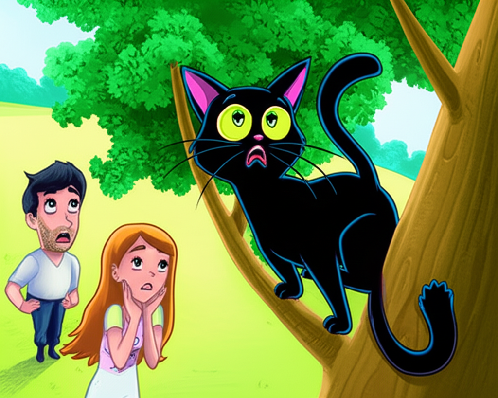 ¡Miau! El Misterio del Gato en la Copa del Árbol