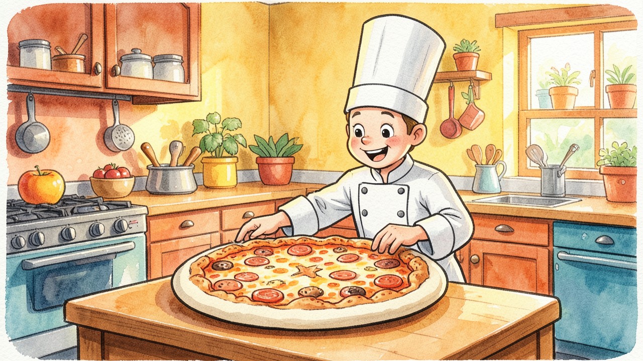 La pizzería de las figuras geométricas