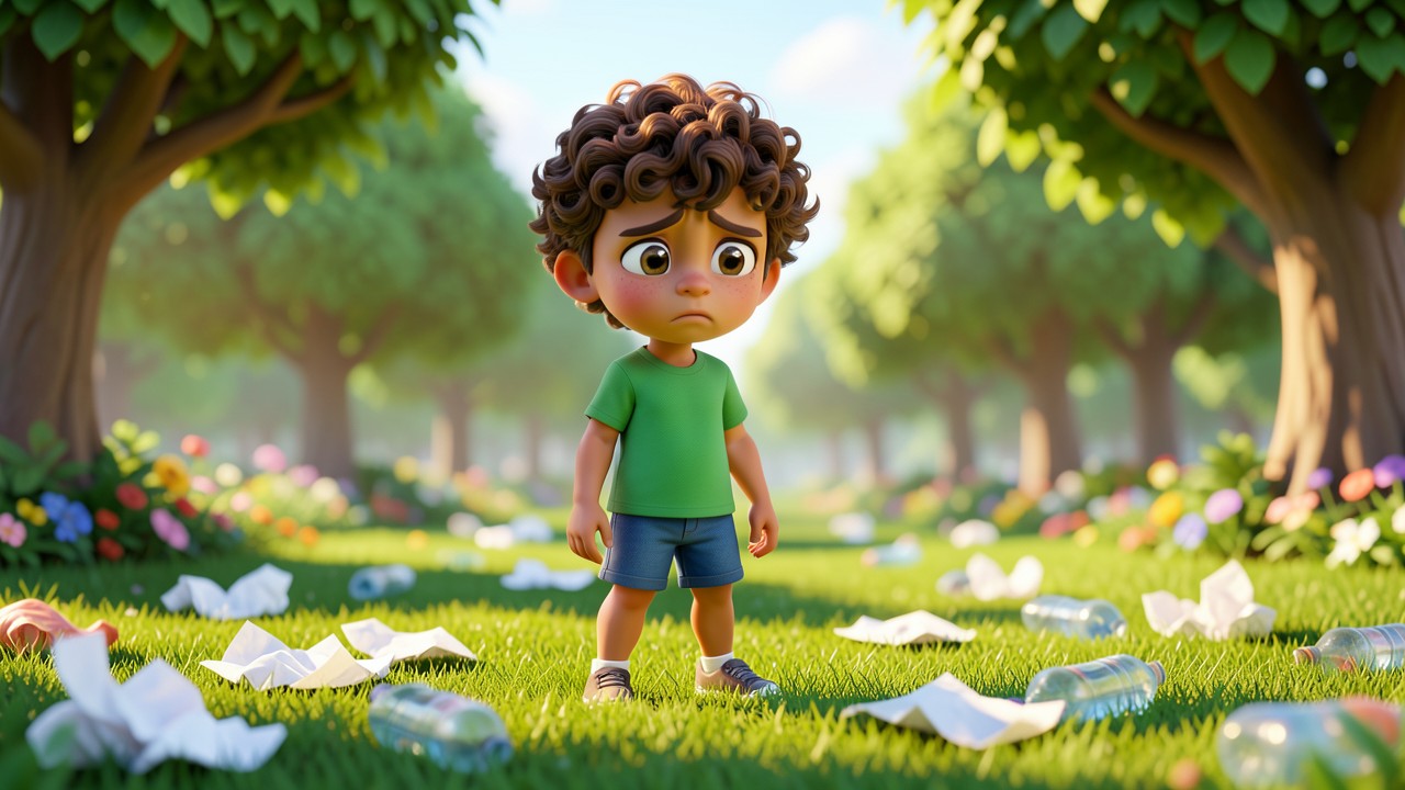 Lucas y Rapi Cuidan el Parque