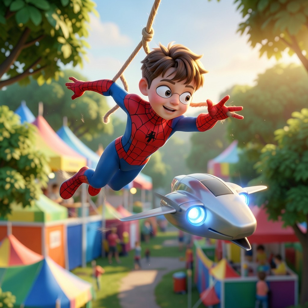 Spider-Man y el Misterio de la Feria Tecnológica - ilustración 1