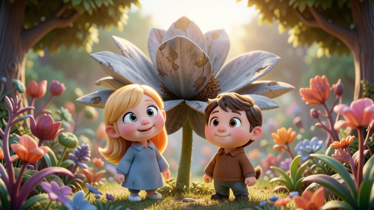 Luna, Tito y el Despertar del Jardín Mágico