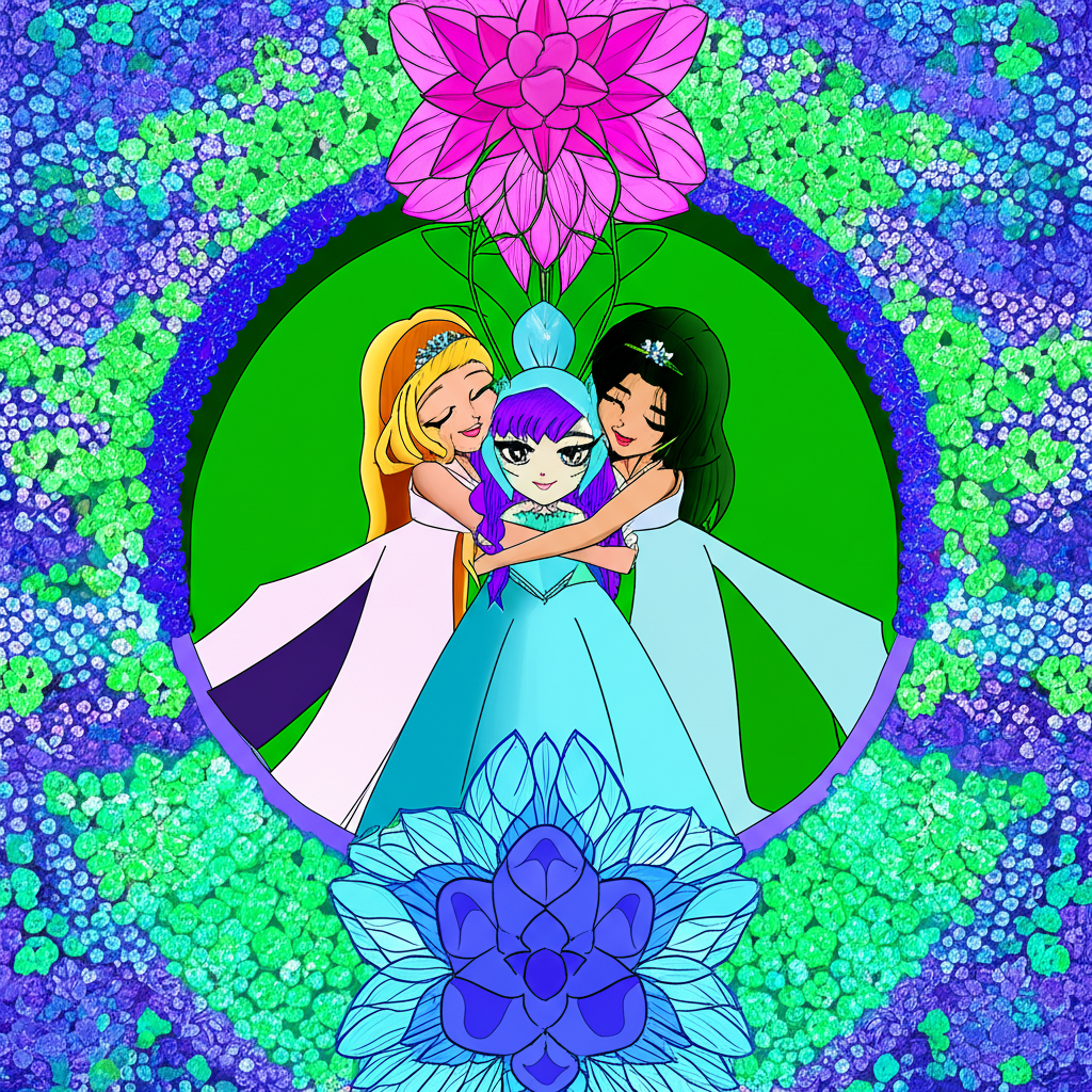 Las Princesas de Cristal y el Jardín de la Paz