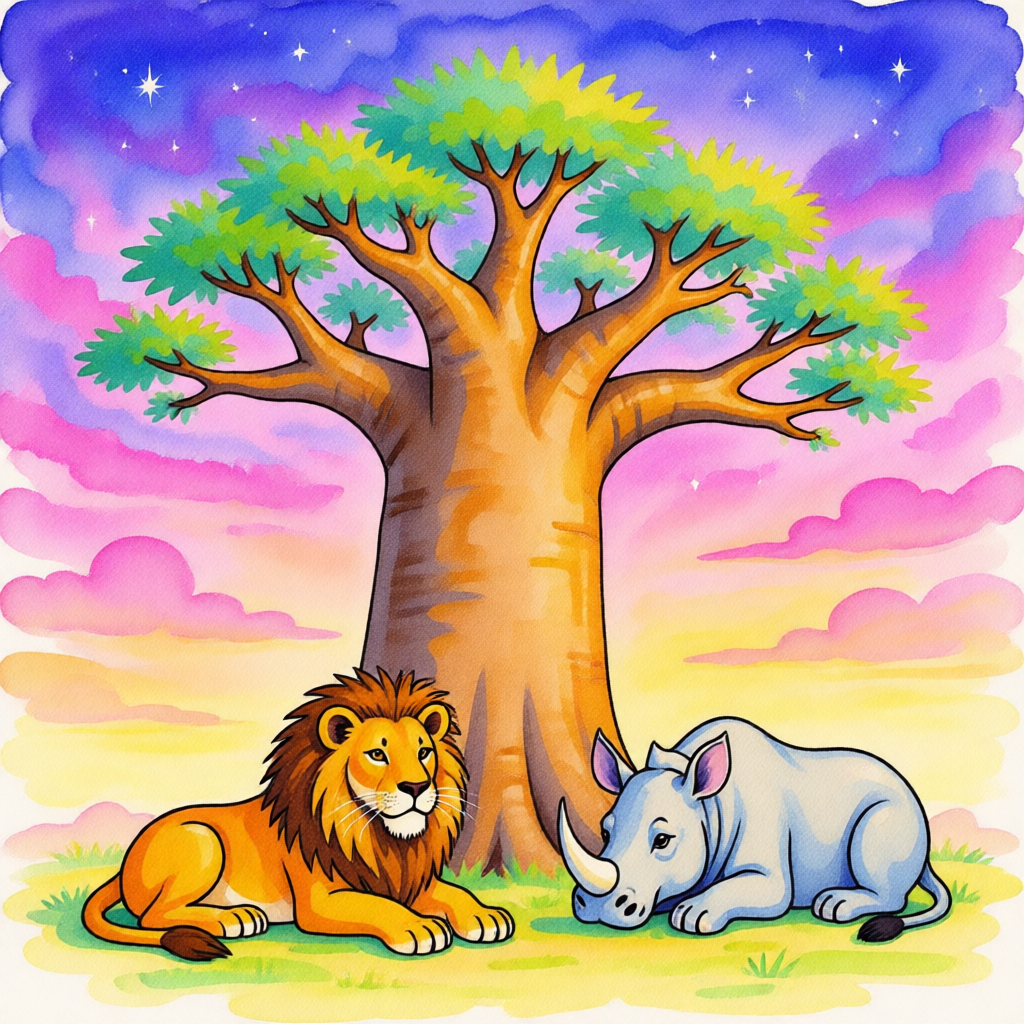 El Rugido de la Amistad: Una Expedición en la Sabana - illustration 2