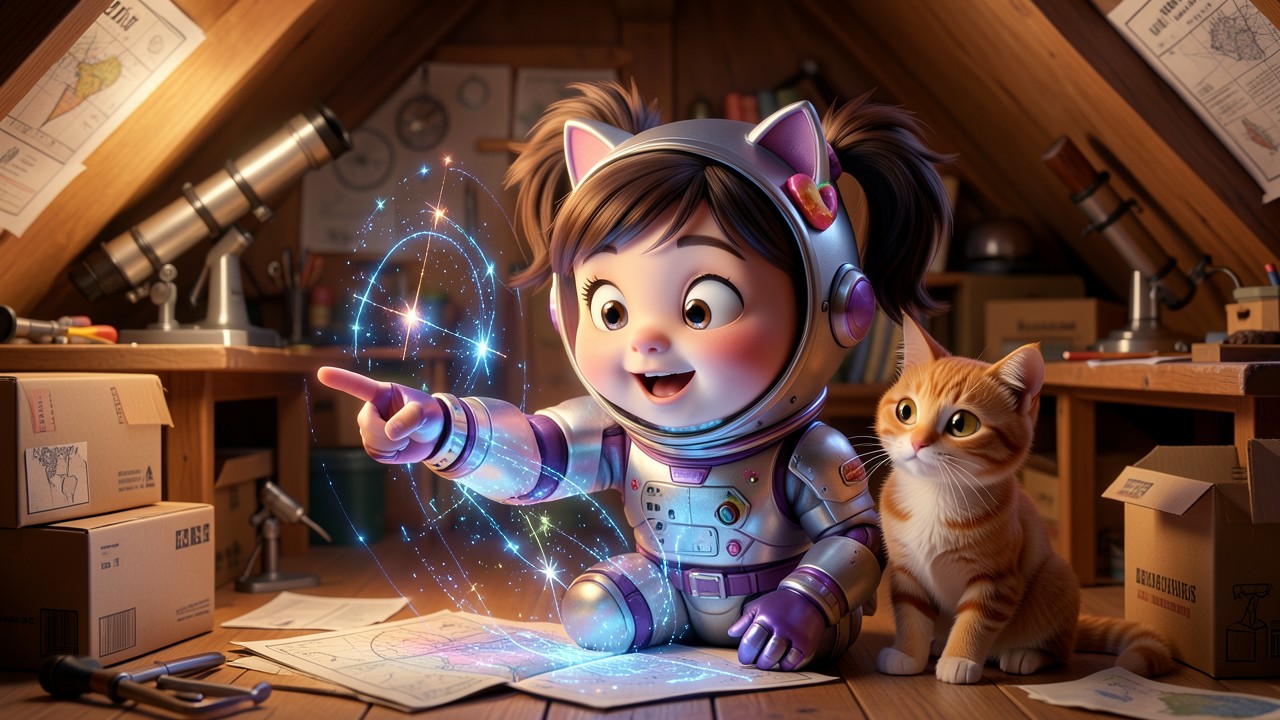 Luna y la Odisea de la Gata Galáctica