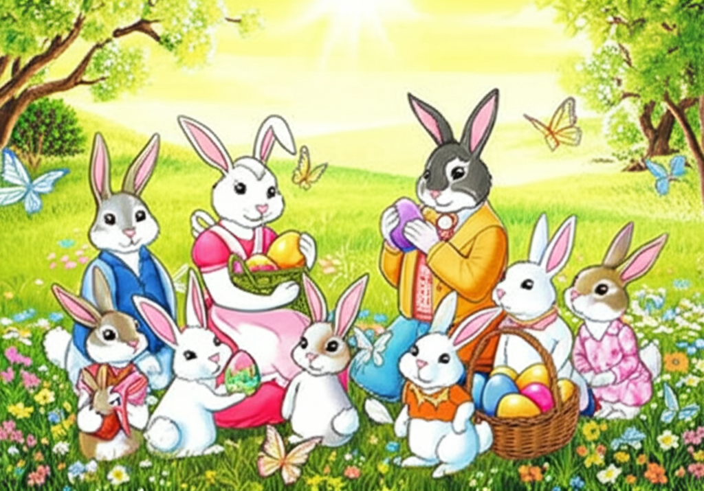¡La Aventura de los Conejitos Contadores de Pascua!