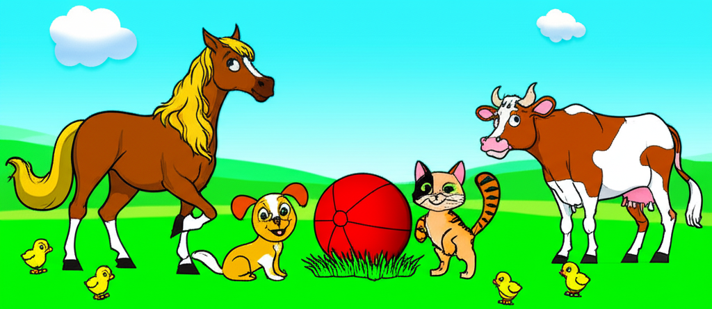 ¡La Granja Feliz y la Pelota Saltarína!