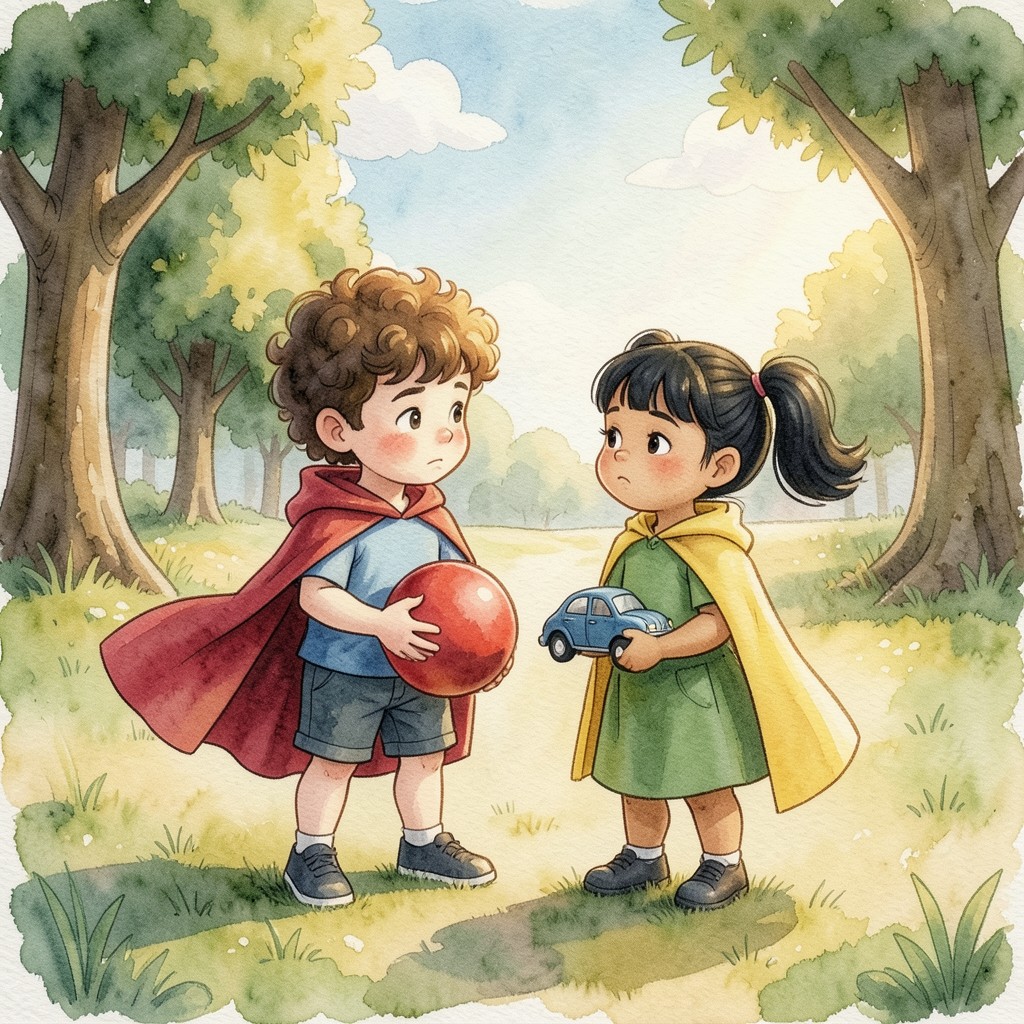 Los Súper Amigos y el Poder de Compartir - ilustración 1
