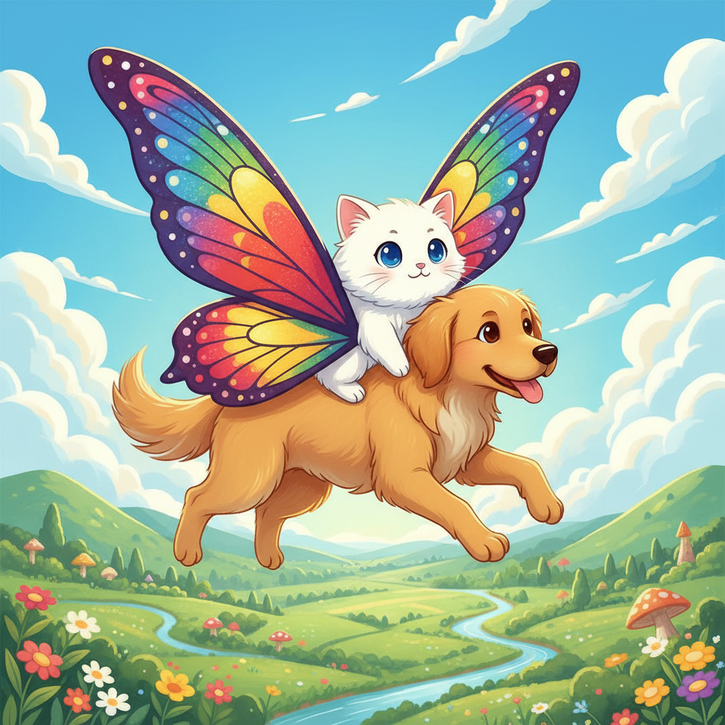 El Gato Mu y el Gran Vuelo de los Perros Mariposa
