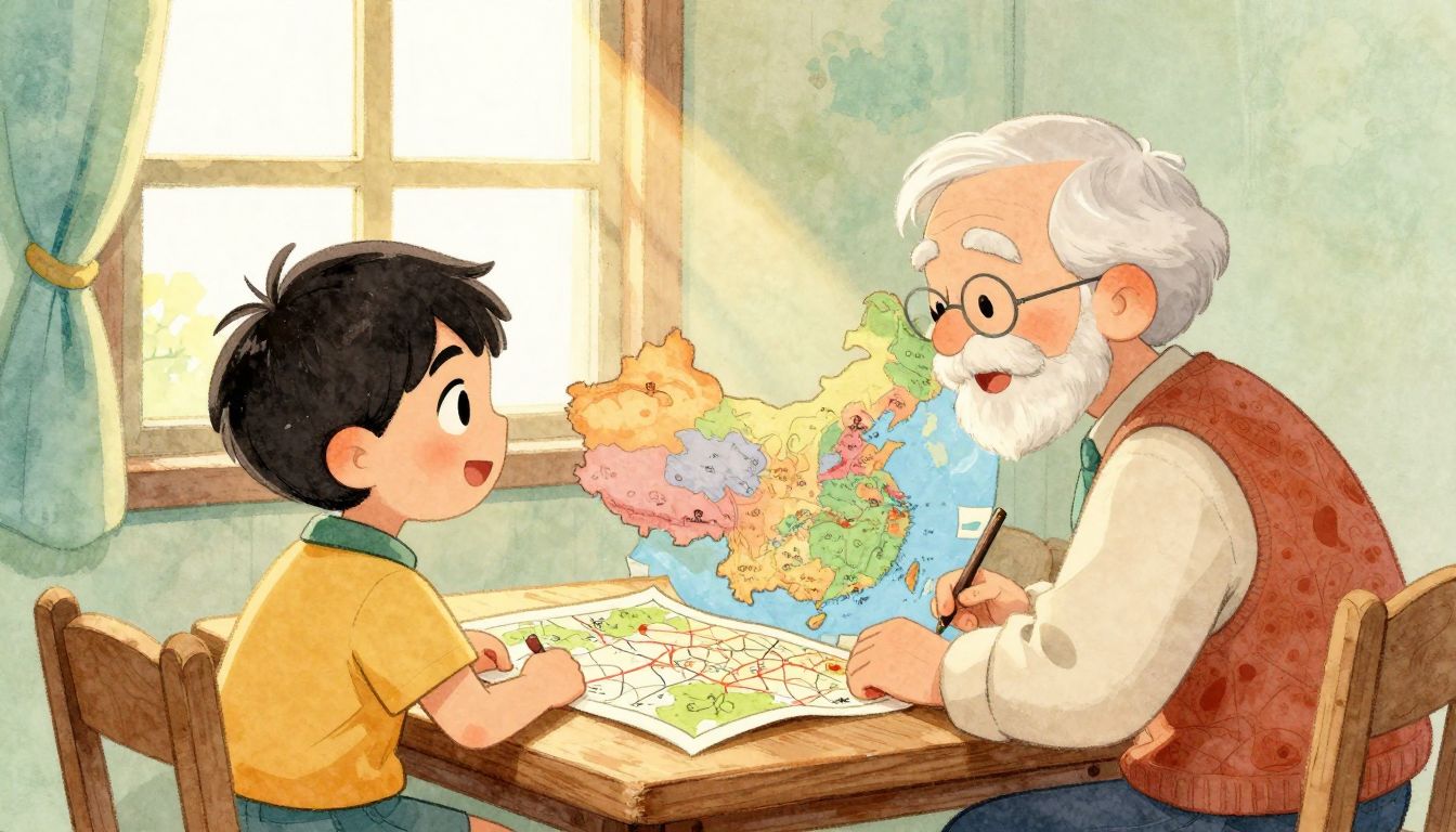 El Gran Viaje de Leo: Un Mapa de Mil Hogares en China