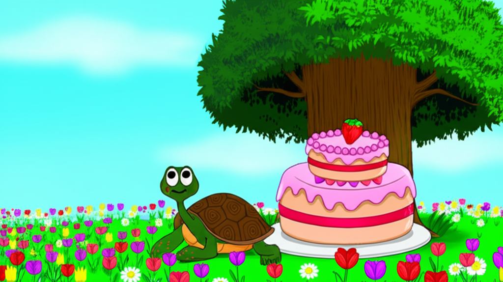 La Tortuga Tomasa y el Pastel de Plumón