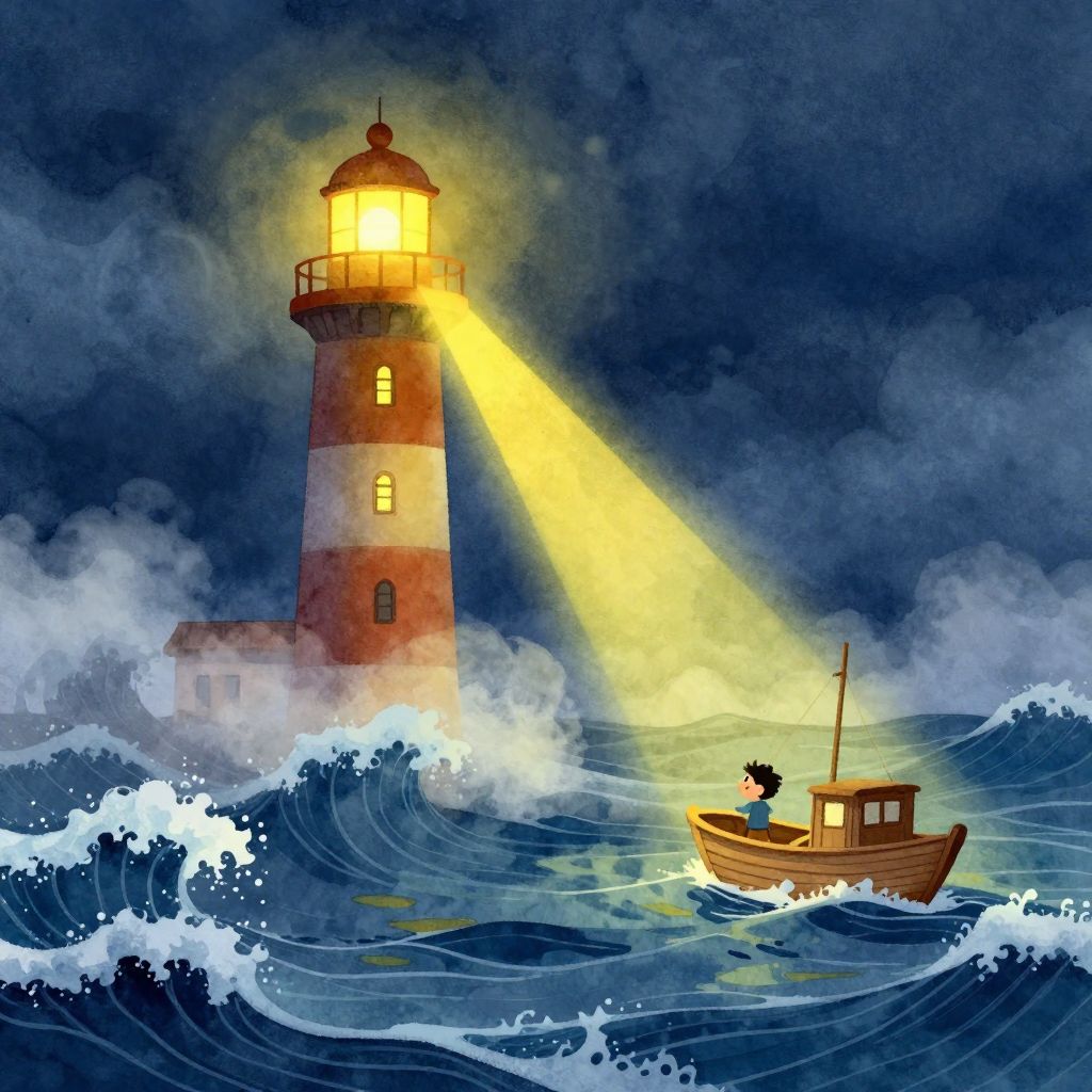 Der kleine Leuchtturm an der Nordsee - Illustration 1